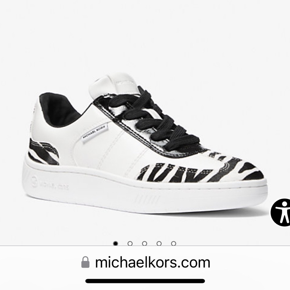 Michael Kors Zebra Print Sneakers, size 8,5